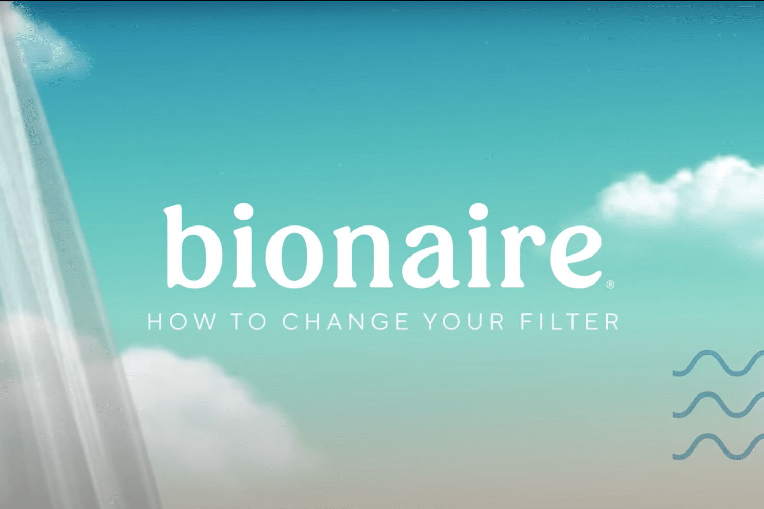 bionaire how to change the filter